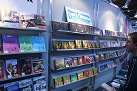 Bücherregal auf der Leipziger Buchmesse