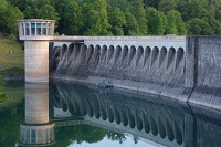Wasserkraft-Stausee Biggesee