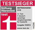 Stiftung Warentest Gas - Testsieger