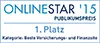 OnlineStar 2/2015 für die beste Versicherungs- und Finanzsite