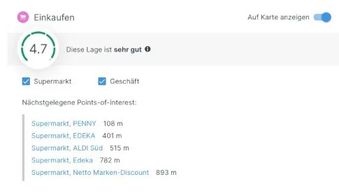 Bewertung der Infrastruktur in Immobilienimmobiliennähe