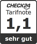 CHECK24-Tarifnote BU-Versicherung (Note 1,0)