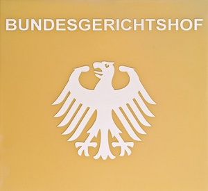 Deutscher Adler darunter der Schriftzug BUNDESGERICHTSHOF 