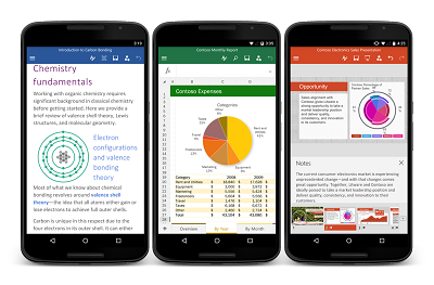 Microsoft Office für Android-Smartphone
