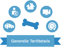 Generelle Tarifdetails der Hundeversicherung Generelle Tarifdetails der Hundeversicherung