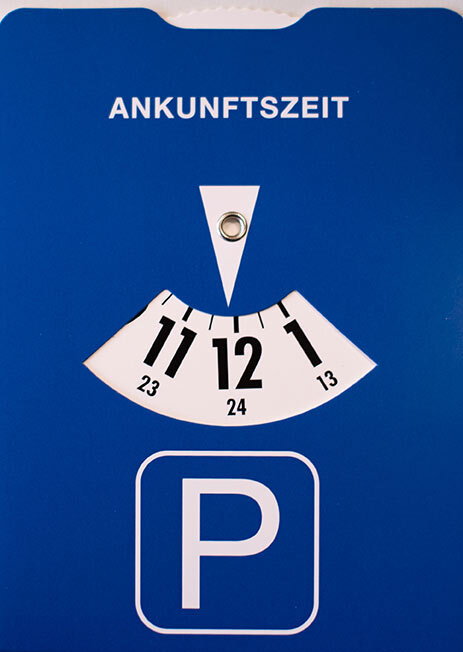 Parkscheibe nach StVO