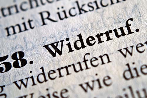 Widerrufen