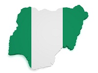 Nigerianische Flagge: Das weltweit einzigartige Projekt soll die Entwicklung Nigerias fördern und die Wirtschaft stärken.