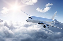 Flugzeug in der Luft