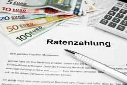 Vertrag zur Ratenzahlung mit Geld