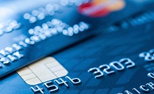 Kreditkarte Mastercard aus der Nähe