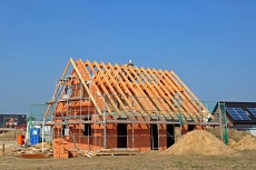 Rohbau eines Hauses
