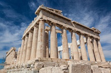 Akropolis in Athen, der Hauptstadt Griechenlands