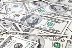 viele Dollar-Noten 