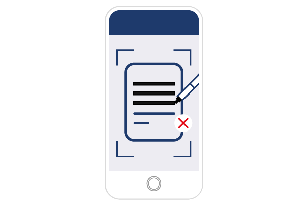 Falsch: Angaben niemals schwärzen. Angaben niemals schwärzen.