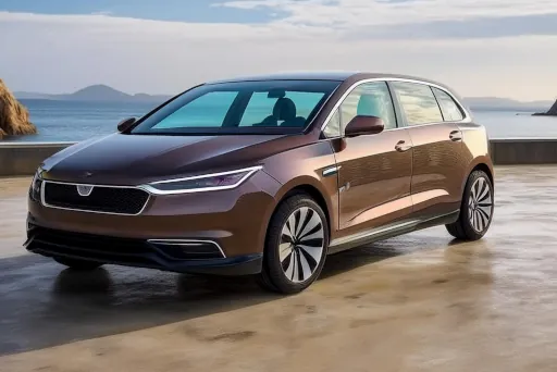 Autokredit trotz Schufa Ein Auto steht vor dem Meer