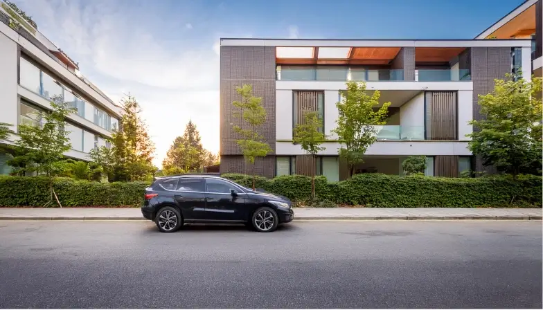 Finanzierte Gebrauchtwagen in einem Autohaus