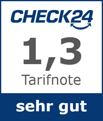 CHECK24-Tarifnote für Pflegeversicherungen