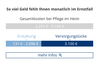 Infografik: Kosten im Pflegefall