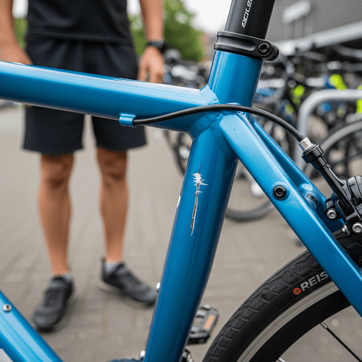 Beschädigtes Fahrrad