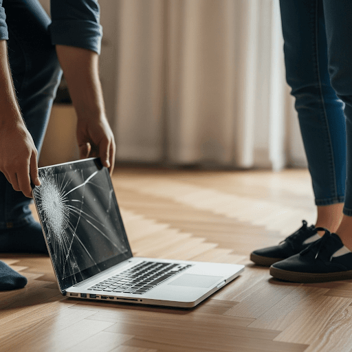 Beschädigtes Display