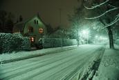 Winter Straße Nacht
