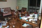 Müll in einer Wohnung