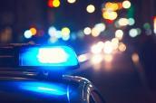 Polizeisirene bei Nacht