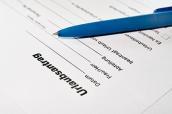 Urlaubsantrag mit Stift