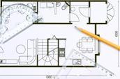 Grundriss einer Wohnung.
