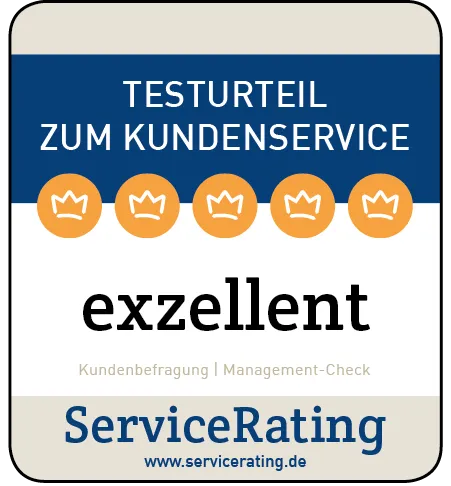 Service Rating Auszeichnung