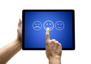 Touchscreen mit Smileys