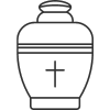 Piktogramm einer Urnenwahlgrab