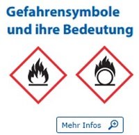 Gefahrensymbole auf Chemikalien