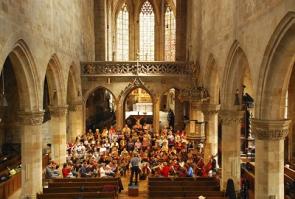 Konzertprobe in der Esslinger Stadtkirche