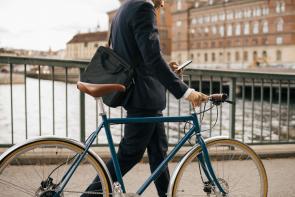 Fahrrad Geschäftsmann