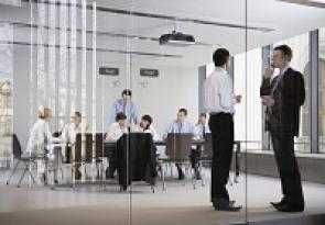 Angestellte im Meeting
