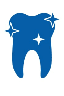 Grafik eines sauberen Zahns